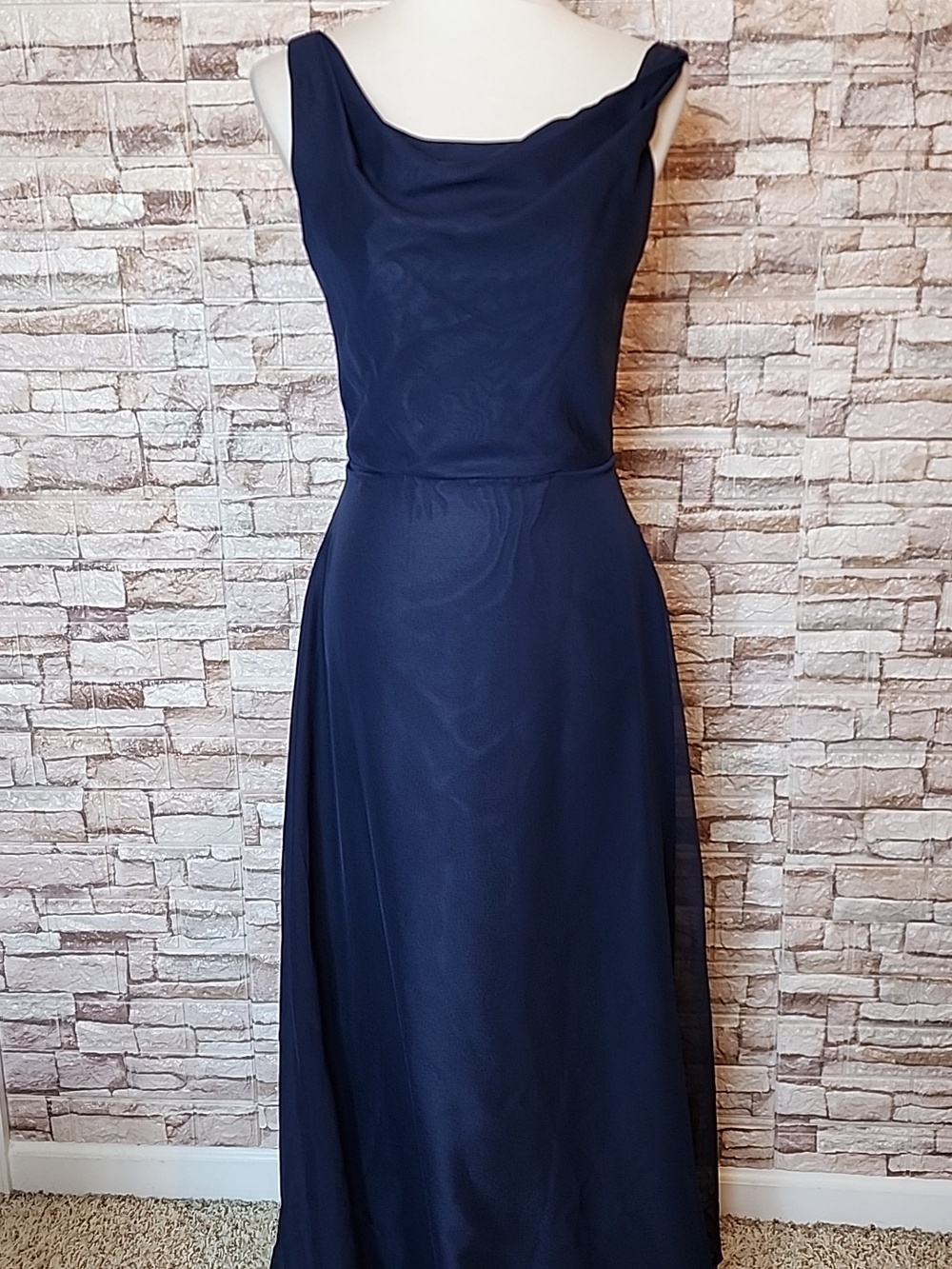 Eden Bridals Dark Blue Sleeveless Dress  Brand New